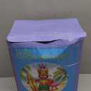 6FT Tall Luau Party Inflatable Tiki and Flamingo Surfboard Outdoor Decoration, Blow Up Tiki Inflatables Welcome Sign Built-in 6 LEDs for Beach Tropical Pool Surfing Party Supplies