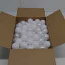GOGOSO Ball Pit Balls for Toddlers Kids Plastic Balls for Ball-Pit Playpen Pool Baby Pastel Party Decor Fun Shaped Star Bulk 50 100 200 500 1000 Count (100 balls, A white+pearl white)