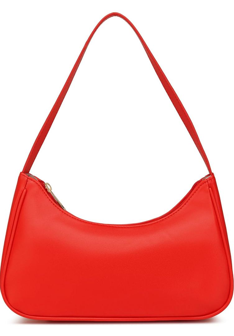 Afashor Vegan Leather Shoulder Bags for Women Hobo Sling Tote Handbag Clutch Purse
Retro, with Zipper Closure