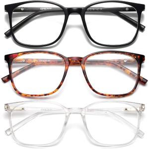 Gaoye Ultralight Blue Light Glasses for Women - Computer Protection Glasses for All Day Comfort - Anti UV Glare & Eyestrain (Black)