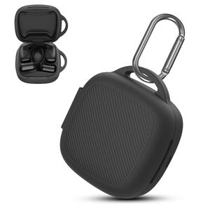 Silicone Case for Raycon Essential Open Earbuds [Black], with Carabiner All-Round Protection Scratch-Resistant Washable Soft Skin Wireless Open Ear Headphones Cover Ultra-Lightweight Cover