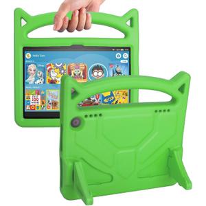2024 New 8inch Tablet Case for Kids(12th/10th Generation, 2024/2022/2020 Release) Incompatible with iPad Sony 8inch Tablet-SHERBORN Lightweight Shockproof Case with Stand Handle - Green