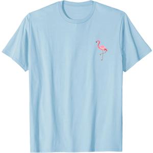 Flamingo Pocket Shirt Pink Flamingo Logo T-Shirt, S