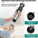 Colarlemo 1800W Immersion Blender Handheld 4-in-1 Hand Blender Stick for Ice Crushing Smoothie, Baby Food, Soup, 8 Speed Hand Mixer Turbo Boost Stainless Steel Blade with Whisk, Chopper, Beaker