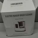 3 IN 1 Electric Makeup Brush Cleaner,Automatic Makeup Brush Cleaner with Makeup Brush Dryer,Portable USB Deep Cleaning for All Size Beauty Makeup Brush Set,Blush Brush,Sponges (White)