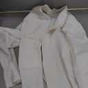 Womens Casual Long Sleeve Blazers Solid Color Knit Blazer Work Office Open Front Blazer Jacket (X-Large, White)