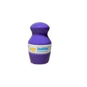 Solar Buddies Sunscreen Applicator - Single Purple - Refillable Roll on Sponge Sunscreen, Suncream & Lotion Applicator For Kids, Adults & Families - Holds 3.4fl oz, Perfect Size for Travel