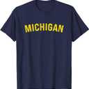 Vintage Michigan Mens Michigan Womens Blue T-Shirt, size: M woman