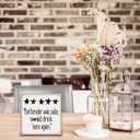 Funny Bar Sign - Bartender Was Cute Would Drink Here Again - 5" Wooden Block Plaque, Rustic Farmhouse Home Bar Decor - Funny Table Desk Decorations & Accessories - A13