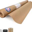 IDL Packaging Brown Kraft Paper Roll 36" x 2160" (180 feet), 30lb Thickness - USA-Made Brown Wrapping Paper for Packing, Moving, Shipping & Crafts/Arts - 100% Recycled Natural Craft Wrap Material
