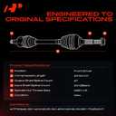 A-Premium Front Left Driver Side CV Axle Shaft Assembly