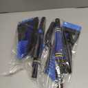 BFONS 2PCS Ice Scrapers for Car Windshield, 2-in-1 Snow Scraper and Snow Brush for Car SUV Truck, Car Ice Windshield Scraper for Ice and Snow with 360 Pivoting Brush and Ergonomic Foam Grip Blue