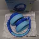 iClever BTH26 Active Noise Cancelling Headphones for Kids, 60H Play Time, Safe Volume 80dBA, Type C Fast Charging, Bluetooth5.4, Kids Bluetooth Headphones with Mic AUX Cord for iPad Airplane, Blue