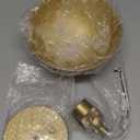 Yosoan Semi Flush Mount Indoor Ceiling Pendant Light, 1-Light Vintage Industrial Modern Metal Edison Chandelier Lamp Fixture Lighting, 8.1" Bowl Metal Shade Kitchen Bedroom Island Hallway(Antique)