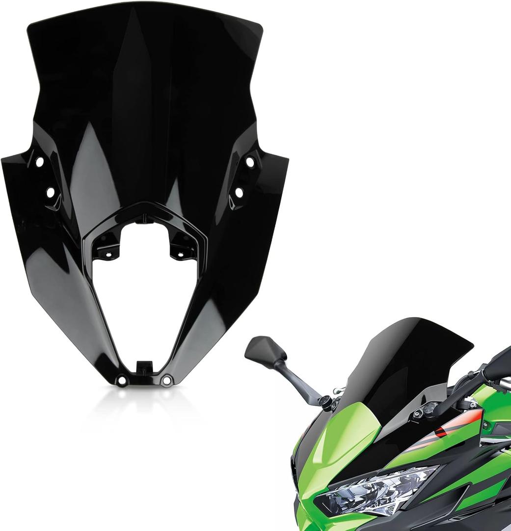 Windshield for Ninja 650 ER6F - PSLER Windscreen Wind Deflector Protector Fairing for Ninja 650 ER6F 2020 2021 2022 2023 2024 (Black)