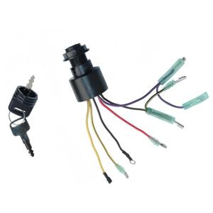 87-17009A5 Boat Ignition Switch with Push to Choke & Keys, 3 Position Off-Run-Start 6 Wire, Compatible with Mercury Mariner Outboard Motor 87-17009A2 Replaces Sierra MP41070