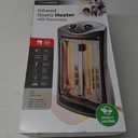 Comfort Zone Indoor Tower Space Heater, Adjustable Thermostat, Radiant Heat, Electric, Infrared Quartz. 120 V

60 HZ

750 W/1,500 W

Product Dimensions

Height: 22.83" (58 cm)

Width: 12.40" (31.5 cm)

Depth: 10.04" (25.5 cm)