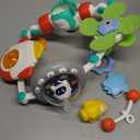 Orzbow Stroller Arch Toy for Baby, Musical Carseat Toys Hanging with Teething, Baby Mobile for Crib Bassinet Car Seat and Bouncer, Car Seat Activity Toy for Babies 0-12 Months (Space)