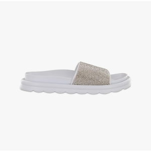 MIA Girl Biz-S Women's Sandal, 8 B(M) US, White