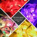 Permanent Outdoor Lights for House 50ft Waterproof RGB Eave Light IP67 String Lights with 30 LED App Remote RGB Under Eave Lighting for Garden Party Holiday Christmas Deco