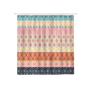 Rustic Boho Paisley Shower Curtain Sets, Waterproof Polyester Fabric Shower Curtains with 12 Hooks for Bathroom Home Decoration, 72 × 72 Inch Washable Bath Accessories Decor