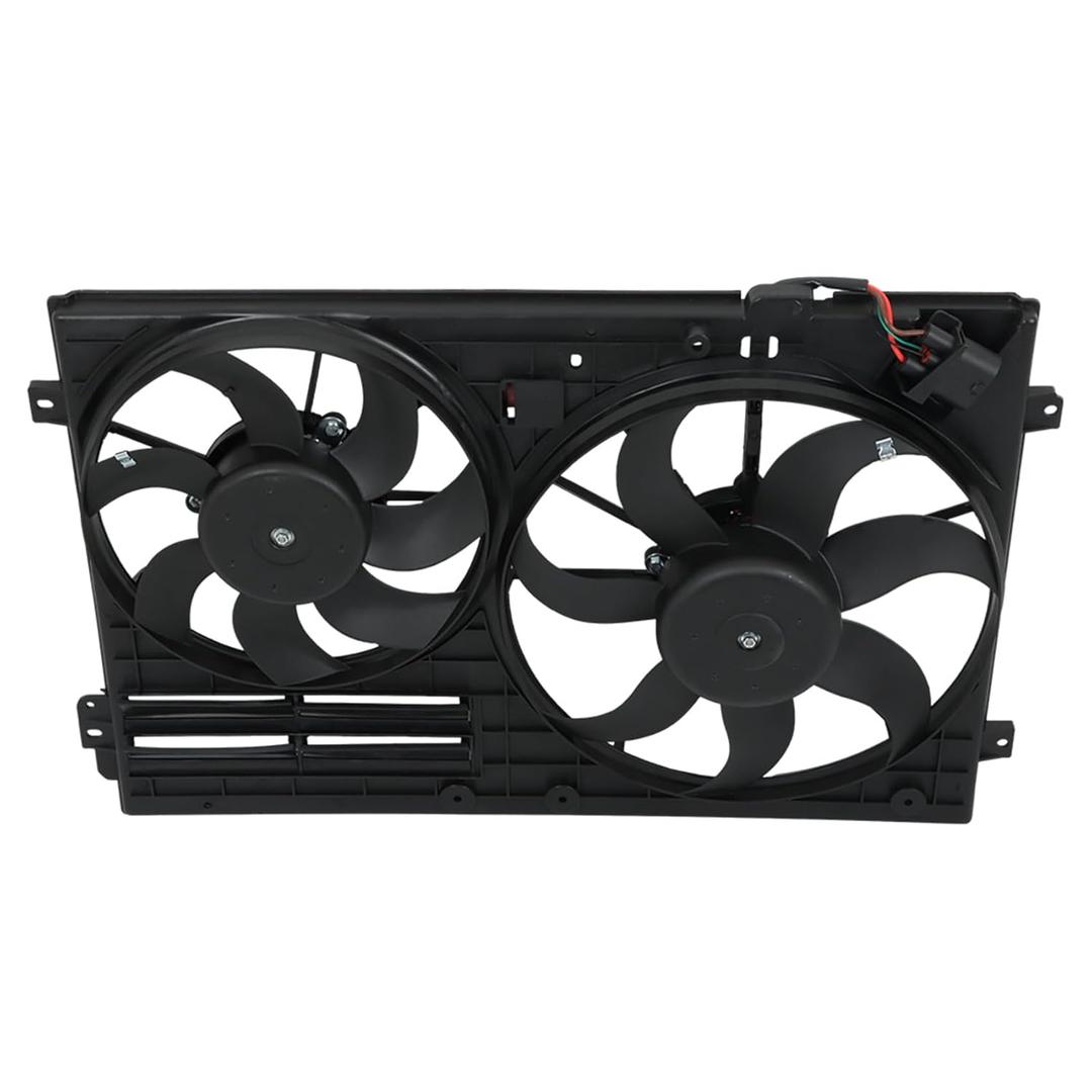 labwork Engine Radiator Cooling Fan Assembly VW3120100 Replacement for Jetta Passat Golf Low Noise