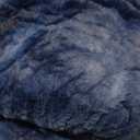 HYLEORY Faux Fur Heated Throw Blanket - Soft Flannel Electric Blanket with 5 Heating Levels & Auto Off 3 Hrs, Fluffy Cozy Warm Couch Bed Blankets for Winter Halloween Decor, 50''x60'', Navy