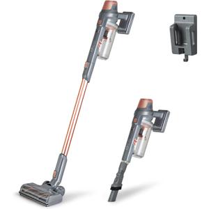 Kenmore DS4090 Brushless Cordless Stick 1L Capacity Lightweight Cleaner 2-Speed Power Suction LED Headlight 2-in-1 Handheld Vacuum for Hardwood Floor, Carpet & Pet Hair, Rose Gold