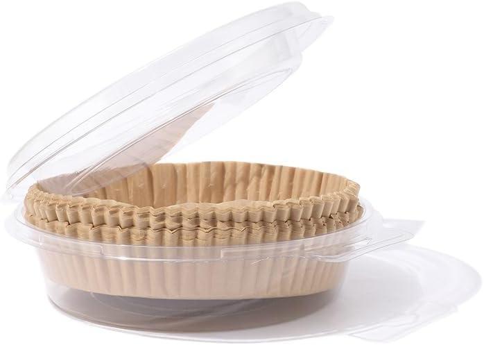 60 Pack Air Fryer Disposable Paper Liners 60 Pcs, Non-Stick Air Fryer Parchment Paper Baking Accessories 6.3 To 7.87 In, Frying Pan Non-Stick Air Fryer Liners Square Oil Proof (Roundness,6.3*1.77in)