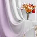 weesire Purple Ombre Blackout Curtains for Bedroom Living Room 2 Panels 100% Blackout Lavender Pink Gradient Curtains for Girls Bedroom, 52x84 Inches