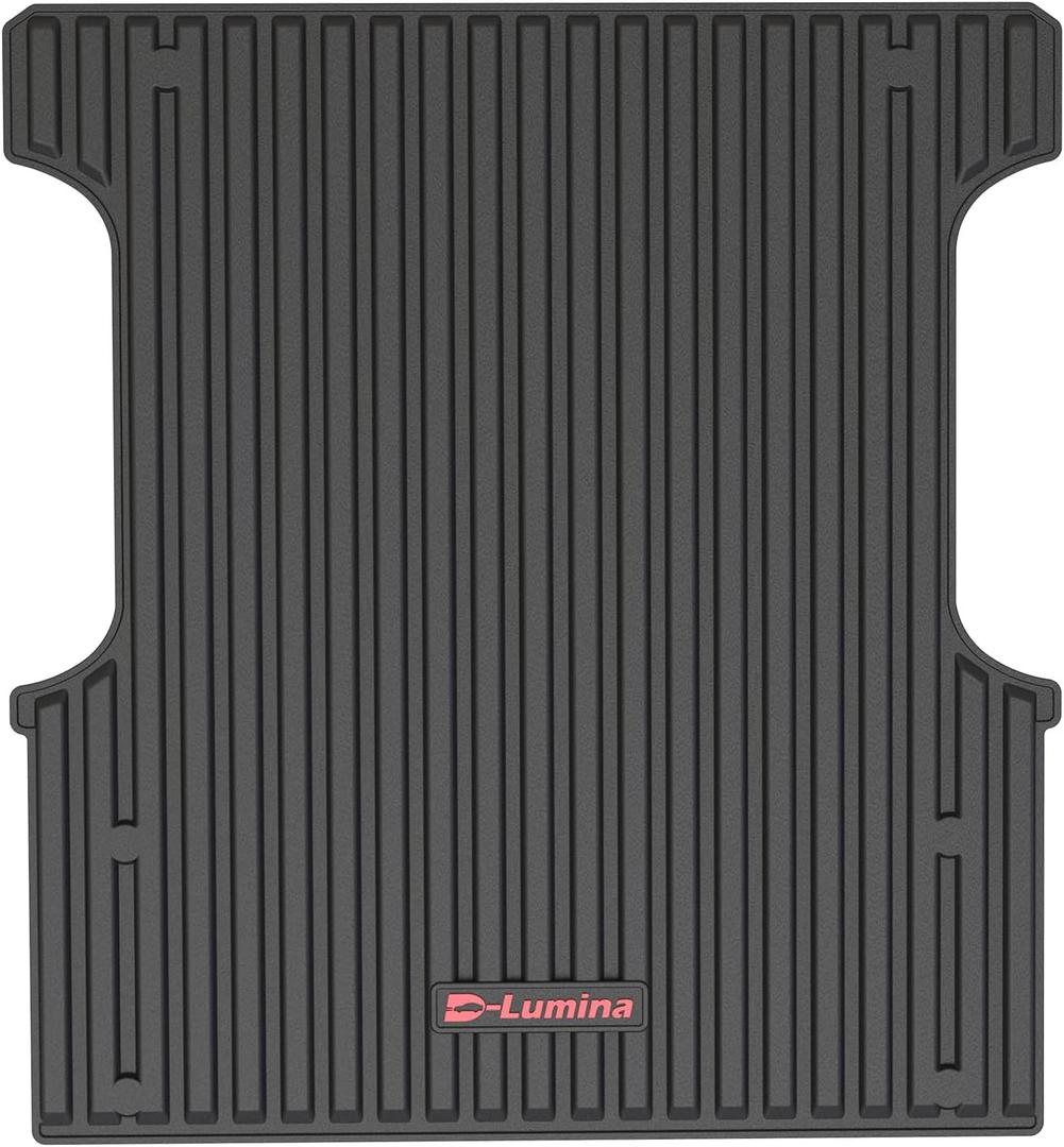 D-Lumina Bed Mat - Compatible with 2022 2023 2024 2025 Toyota Tundra CrewMax Cab w/5.5 Feet Short Beds - 3D TPV Heavy Duty Rear Truck Bed Liner, Waterproof All Weather Guard Protection Cargo Tray