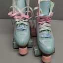 Magnitt Women's Roller Skates,Double Row Skates Adjustable Leather High-top Roller Skates Perfect Indoor Outdoor Adult Roller Skates with Bag 32