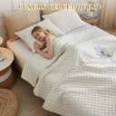 Luxury Soft Velvet Quilt Set King Size - Lightweight Velvet Bedding Set for All Season, Oversized Bedspread Coverlet Comforter Set with 2 Pillow Shams, Cream White, Diamond (King/Cal.King (106" x 96"))