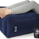 Wedge Pillow for Sleeping - Inflatable Leg Elevation Pillow for Swelling,Circulation,Leg & Back Pain Relief,Leg Support Pillow,Leg Wedge Pillows for After Aurgery,Hip,Foot,Ankle Recovery (Blue)