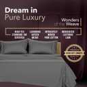 TEXAS LINEN CO. 100% Egyptian Cotton Pillowcases Queen Size Set of 2 - Luxury 2000 Series Standard/Queen Pillow Cases, Cooling, Envelope Closure Hotel Quality Pillowcase (21 x 32, Dark Grey)
