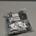 2 Inch Metal Furniture Legs Stainless Steel Adjustable Legs Black Metal Legs Round Cabinet Legs for Coffee Table Cabinet Desk Sofa Shelves, Pack of 8