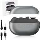 3 in 1 Electric Toenail Clipper with Polishing and LED Light,Smart Toenail Clipper Adults,Baby (Grey)