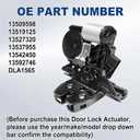 13537955 Rear Liftgate Latch Actuator - Compatible with 2015-2023 Chevy Suburban, Equinox, Cadillac Escalade, GMC Yukon, Terrain. Replaces 13519125
