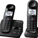 PANASONIC KX-TGL432B Dect_6.0 2-Handset Landline Telephone, Black