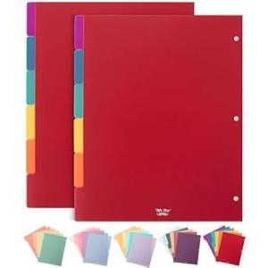 Mr. Pen- Dividers for 3 Ring Binder, 2 Sets, 6 Pack/Set, 12 pcs, Letter Size, Binder Dividers with Tabs for Student, Teacher, Office, Home Organizers 