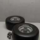 Upgraded 13x5.00-6 Lawn Mower Tires Flat Free, Zero Turn Mower Front Tires for Residential and Commercial, 13x5.0-6 Flat Free Tire and Wheel, 3/4" & 5/8" Bearing, 3.25"-6.6" Center Hub