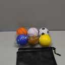 Urspasol Mini Sports Balls Set of 6 Foam Balls for Kids 3.5 inch Soft Ball for Toddlers 1-3 with Bag Includes Soccer, Basketball, Football, Baseball,Tennis and Volleyballs- Throwing Toys for Babies