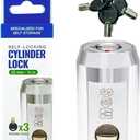 Moving & Storage - Self Locking Cylinder Lock with Weatherproof Design and Tamper Resistant Security for Superior Self Storage Solutions (Three Keys Included)