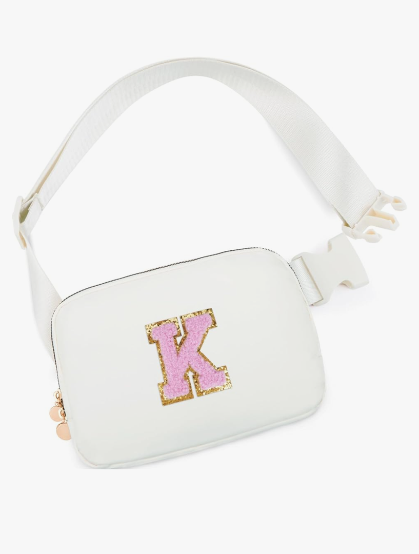 Birthday Gifts for 4 5 6 7 8 9 10 11 12 13 Year Old Girls,Gifts for Teens Kids Daughter Sister Her,Two Way Zipper Crossbody Bag Fanny Pack Belt Bag Cute Trendy Stuff - Cream,K