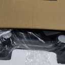 Pizza Oven Indoor, 12 Inch Retro Pizza Maker, Rapid Heating 800F, 1200W Glazed Ceramic Stone Electric Pizza Cooker, Two-button Precise Temperature Control, Viewing Window for Precise Cooking (Black)