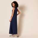 Amazon Essentials Women's V-Neck Maxi Dress with Side-Slits, Jersey, XS Size