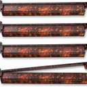 Tortoise Mahjong Racks with Pushers Tile Holders for American Mahjong | Mahjong Racks for Mahjong Sets,4 Set Mahjong Pushers and Racks,Tortoise Shell Mahjong Racks, 44.6*8*1cm