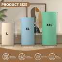 Cylinder Covers Set of 3, Cylinder Stand Covers for Parties,Round Pedestal Stand Covers for Cylinder Stands for Wedding Party Birthday Display(Cylinder Stands Not Included) (Beige Sky Blue Light Green, L+XL+XXL)