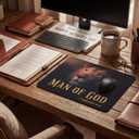Xuhal 15 Pcs Man of God Gifts Mouse Pads Bulk for Fathers Day Church Office Party Favors Christian Mousepads for Men Employees Coworker Dad Pastor (Lion)