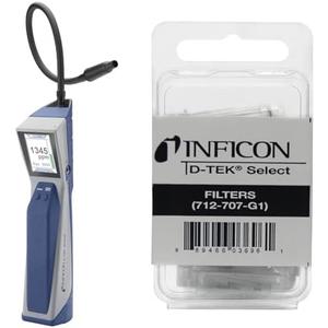 INFICON D-TEK Stratus Refrigerant Leak Detector and Portable Monitor with Replacement Filter Cartridges for D-TEK Stratus, D-TEK3 and D-TEK Select